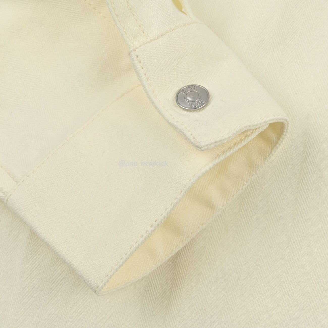 Dior 24ss Off White Cotton Denim Shirt (6) - newkick.cc